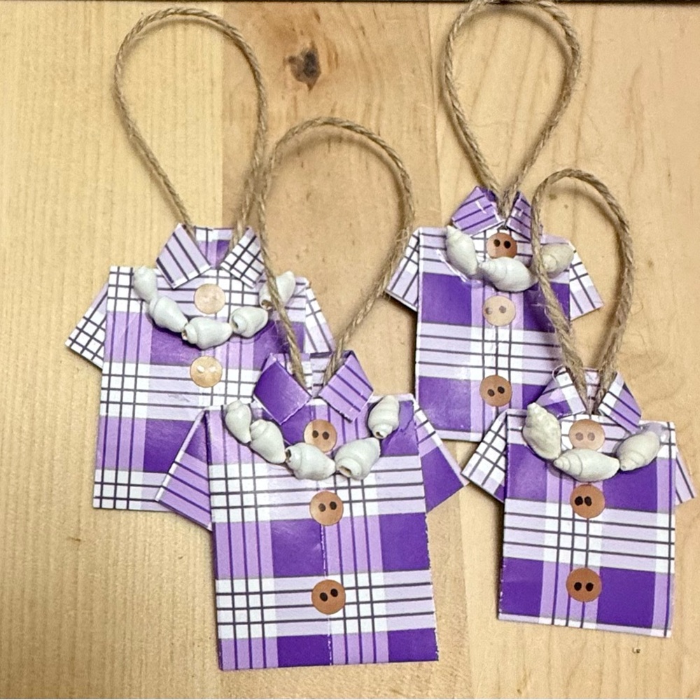 Hawaiian Palaka Print Shirt Ornaments